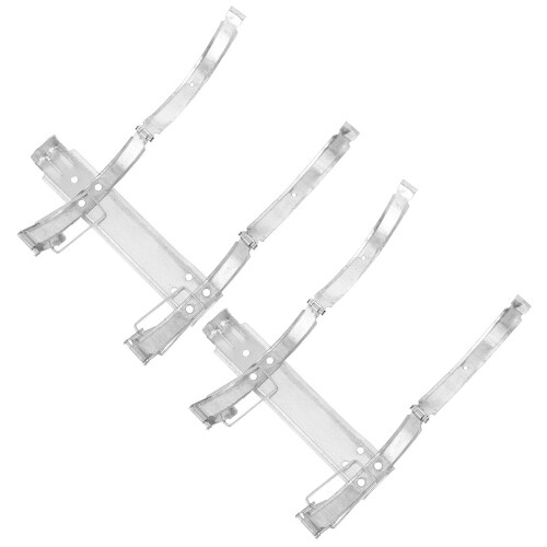 8Pcs Silver Metal Fire Extinguisher Wall Mount Bracket for Home Office 2
