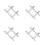 8Pcs Silver Metal Fire Extinguisher Wall Mount Bracket for Home Office 4
