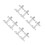 8Pcs Silver Metal Fire Extinguisher Wall Mount Bracket for Home Office 7