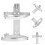 8Pcs Silver Metal Fire Extinguisher Wall Mount Bracket for Home Office 11
