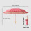 Eye Catching Lace Trim Umbrella With Checkered Pattern-Orange 4