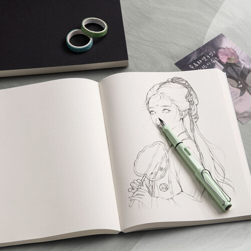 Softcover Sketchbook 256 Sheets Blank Portable Drawing Book 1