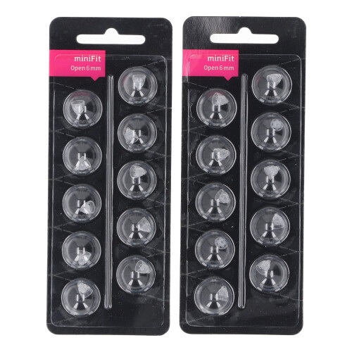 20 pièces de dômes à double évent pour graves, transparents, 6 mm 1