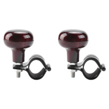 2X Wood Grain Steering Wheel Spinner Knob Universal Fit All Cars, Trucks, Semis, Tractors, Boats, Carts Power Handle