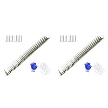 2X Anti Rat Snake Squirrel Baffle Blocks the Rat Crawling Natural Gas Water Pipe Air Conditioning Stab Cover Spikes 0.5m