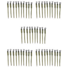 50Pcs Carp Fishing Connector Swivels PVA Tube Bags Stems Solid Bag Stems Lead Insert End Terminal Tackle