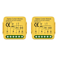 2X Tuya Zigbee Curtain Module Connected Roller Shutters Blind Motor Life APP
