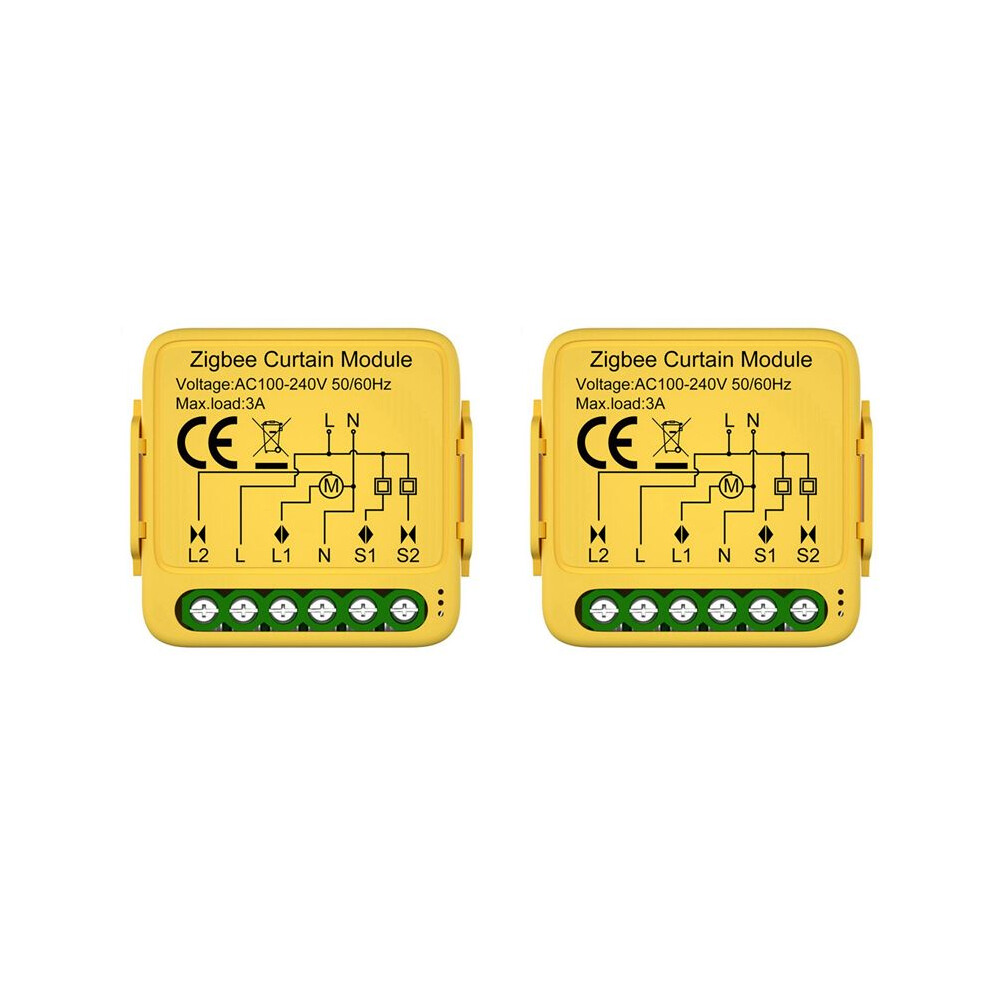 2X Tuya Zigbee Curtain Module Connected Roller Shutters Blind Motor Life App 4713509576285