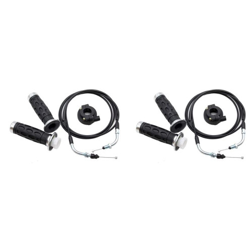 2 Conjunto de Punho de Torção Do Acelerador Universal com Cabo Do Acelerador de Scooter de 78 Polegadas para 50Cc 80Cc 125Cc 150Cc GY6 1