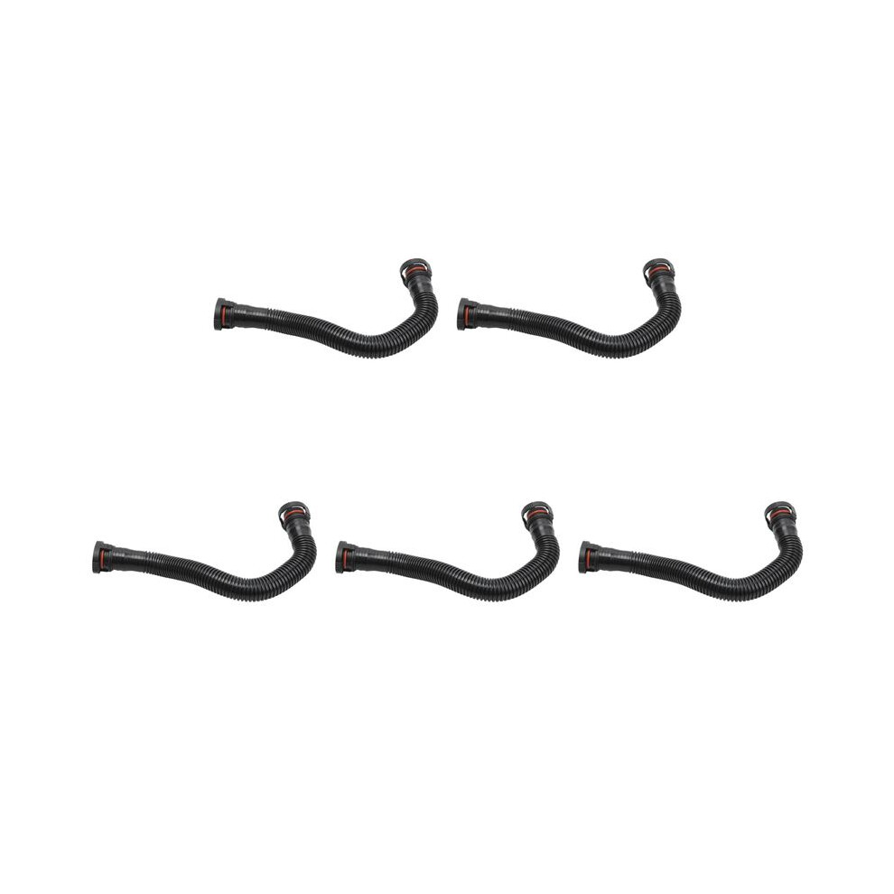 5X New Engine Crankcase Breather Pipes Hose 94810724702 For - Cayenne 4.8 V8 2008-2010 Black 4711391809146