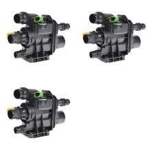 3X New Coolant Thermostat Housing for 208 308 Ctiroen C3 C4 DS3 1.2 9807198480 9807119880
