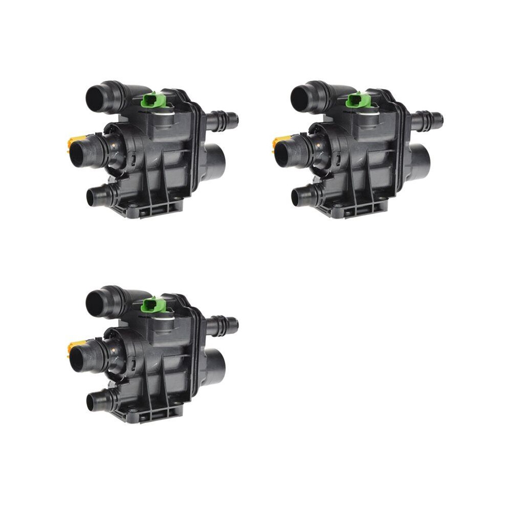 3X New Coolant Thermostat Housing For 208 308 Ctiroen C3 C4 Ds3 1.2 9807198480 9807119880 4711429068392