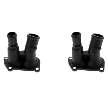 2X Engine Coolant Thermostat Housing Cover 98MM9K478DA for  Fiesta Box Car Outlet Pipe 98MM-9K478-DB