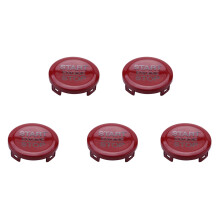 5X Garniture de Couvercle de Bouton de Commutateur D'ArrêT de DéMarrage de Moteur de Voiture ABS pour Giulia Stelvio 2017 2018 (Rouge)