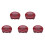 5X ABS Car Engine Start Stop  Button Cover Trim for  Giulia Stelvio 2017 2018 (Red) 1