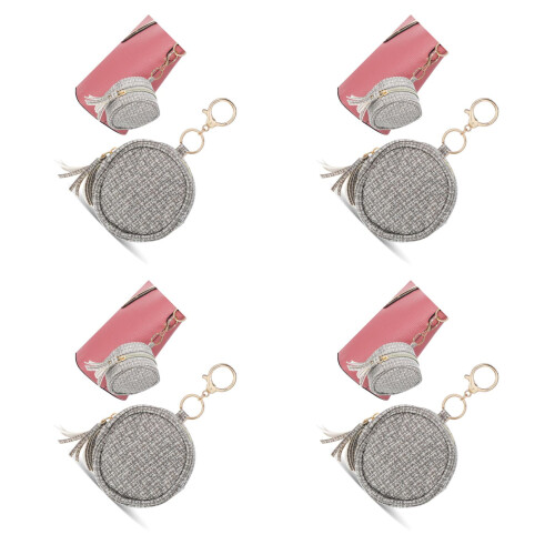 4Pcs Portable Bag Zipper Case with Clip 2