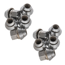 10pcs M12 X 1.5 19mm Hex For  Wheel Open Nuts Fiesta Focus Ka Mondeo C-max