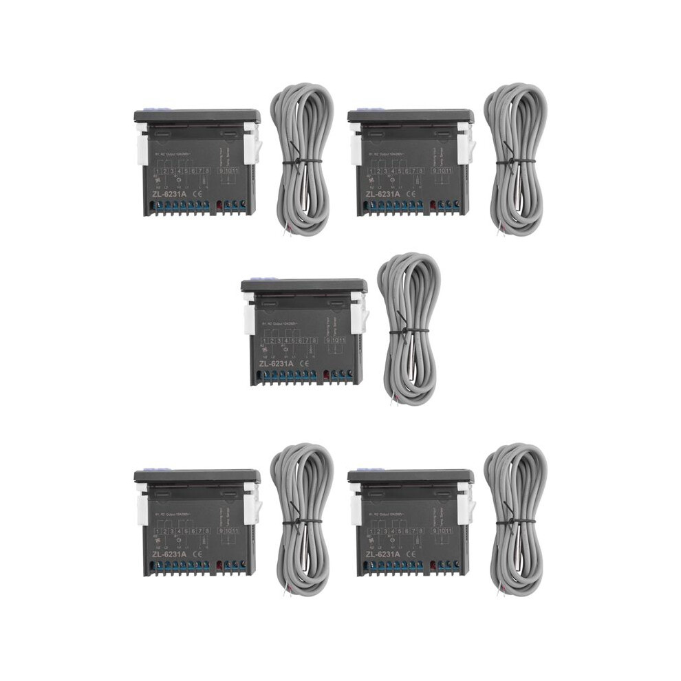 5X Lilytech Zl-6231A, Incubator Controller, Thermostat With Multifunctional Timer, Equal To Stc-1000, Or W1209 + Tm618n 6132829043136