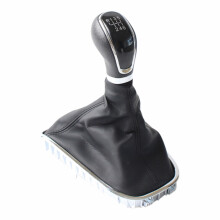 Palanca de Cambios Manual de 6 Velocidades Cabeza de Palanca de Cambios Balonmano con Bota de Cuero para  Excelle /XT   Astra