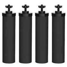 BB9-2 Activated Carbon Water Filter 4 Pack for Black for Berkey Gravity Fed Purification System Replacement