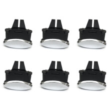 6X för Quattroporte GranCabrio GranTurismo Bil Fram Bak Luftkonditionering AC Ventilationsgaller Slider Clips Reparationssats