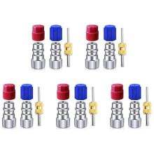 5X R12 to R134a Conversion Kit,AC Retrofit Fitting Adapter Kit, 1/4inch Female , for Auto A/C Refrigerant System
