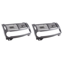 2X Przednia Centralna Klimatyzacja Środkowa Osłona Panelu Wylotu Nawiewu AC dla E-Class W211 2003-2008 (Ciemnoszary)