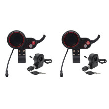 2X QS-S4 36V-60V Acelerador de Pulgar Pantalla LCD+Llave de Bloqueo de Encendido para Zero 8 9 10 8X 10X Scooter Eléctrico Pantalla de 6 Pines