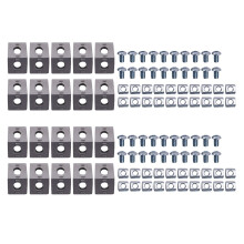 100Pcs Corner Bracket 2020 Series Aluminum Profile Connector Set for 6mm Slot Aluminum Profile Accessories