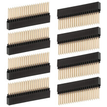 8PCS,2X20(40 Pin) Extra Tall Female 0.1 Inch Pitch Stacking Header for Raspberry Pi A+/B+/Pi 2/Pi 3 Extra Tall Header