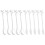 5Spoon+5Forks Stainless Steel Leaf Coffee Cake Spoon Fork Dessert Spoons, Stirring Teaspoon Set Silver 1