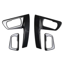 Car ABS Door Inner Handle Bowl Armrest Handrail Frame Lamp Panel for Qashqai J10 2008-2015 Carbon Fiber