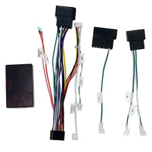 Auto-Audio 16-Pins Stroomkabeladapter Audiokabel met Canbus-Box voor - W209 2002-2006 W203 2001-2004