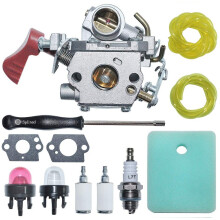 C1M-W44 Carburetor Carb with Air Fuel Filter Kit for Poulan 33CC PP333 PP330 PPB330 PP133 Gas Trimmer