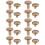 10x Arc Solid Brass Button Stud Screw Nail Screw back Leather Rivet Belt 8mm 1