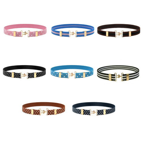 Practical Adjustable Elastic Belt for Kids-dark blue p dots 2