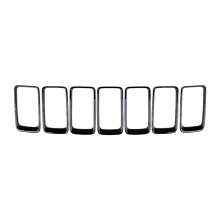 7PC Gloss Black Grill Ring Front Grille Inserts Cover Trim Kit for Grand Cherokee 2014-2016