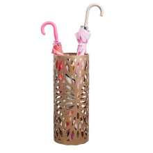 Umbrella Stand Household Hotel,Hollow Umbrella Bucket ,Multifunctional Umbrella Drain Stand Gold