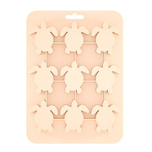 Dishwasher Safe Turtles Shape Silicone Tray for Ice Cubes-Pink