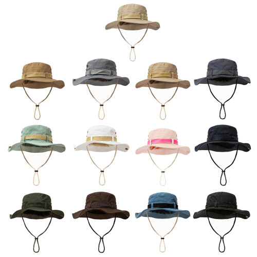 Chapeau de randonnée pliable unisexe, Protection-Vert clair 1 1