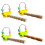 Durability Wooden Parrots Gym Interactively-Green Gourd stick 2