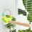 Durability Wooden Parrots Gym Interactively-Green Gourd stick 3