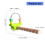 Durability Wooden Parrots Gym Interactively-Green Gourd stick 4