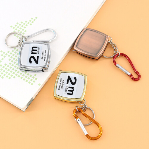 Règle de porte-clés rétractable de 2M, facile à transporter,-Or 2