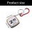 Règle de porte-clés rétractable de 2M, facile à transporter,-Or 4