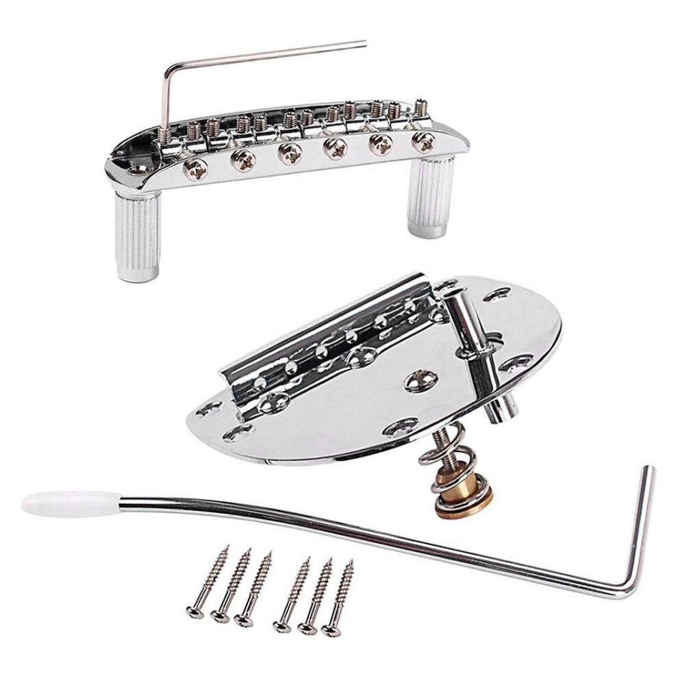 Metal Tremolo Bridge Set Screws Wrenches For Mustang Jazzmaster Guitar Replacement Accessories Easy Operation- Silver 4712913495656