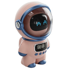 Astronaut Speaker AI Voice HiFi Audio Desktop Multifunctional Audio New Digital Alarm Clock FM Radio,B
