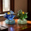 Figurines de chevaux en verre, Statues d'animaux,-Vert 7