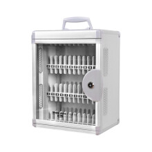 Secure Mobile Phone Locker Cabinet with Key for-Gray 36 bit