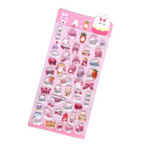 Schimmernde Kristall-Klebeaufkleber für Kinder, Basteln,-Rosa.